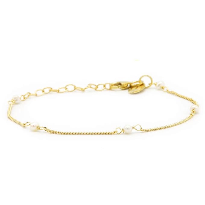 Karma Armband Pearls Goud