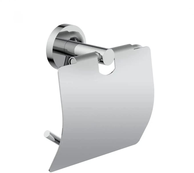 Toiletrolhouder Chroom met klep | Per stuk