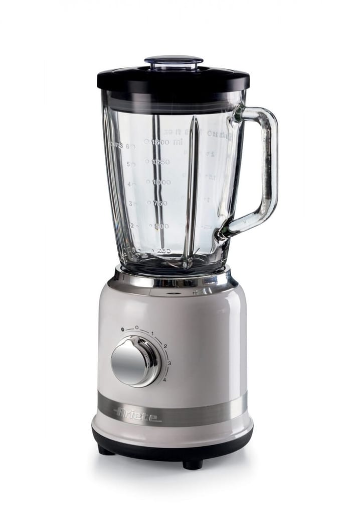 Ariete 0585/01 - Blender - 1.5 liter - 1000 W - glazen kan - RVS - pulse functie - ice crusher - wit