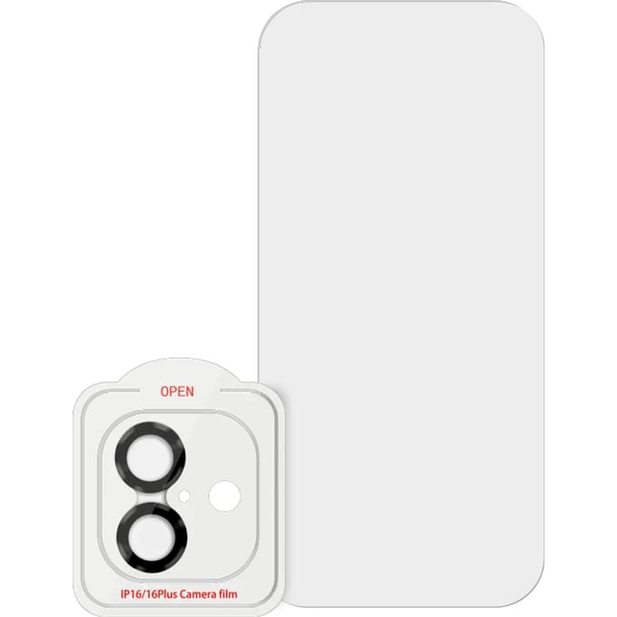 BlueBuilt Apple iPhone 16 Screenprotector Glas + Camera Lens Protector