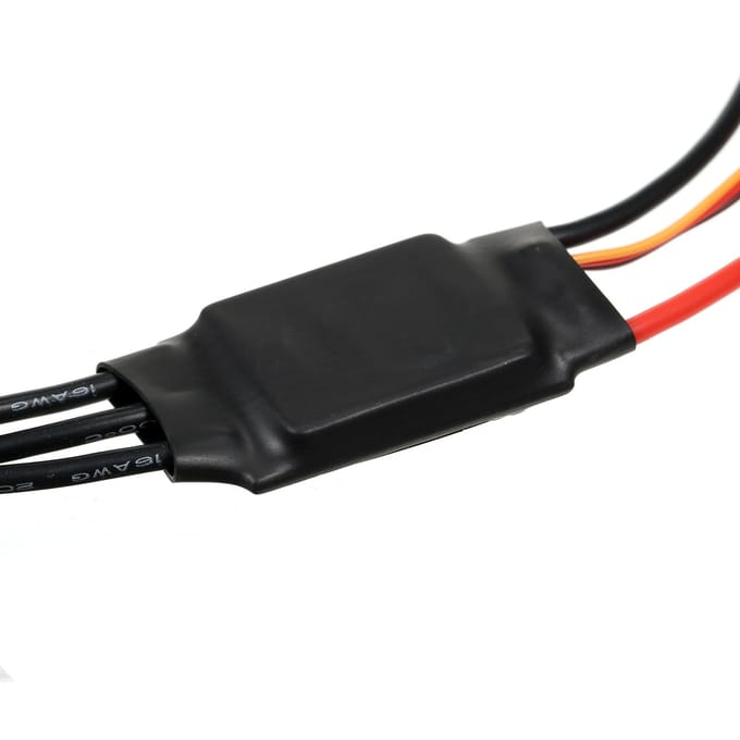 GTSKYTENRC ESC bidirectionnel sans balais 70A pour voiture/bateau/navire télécommandé 25A noir