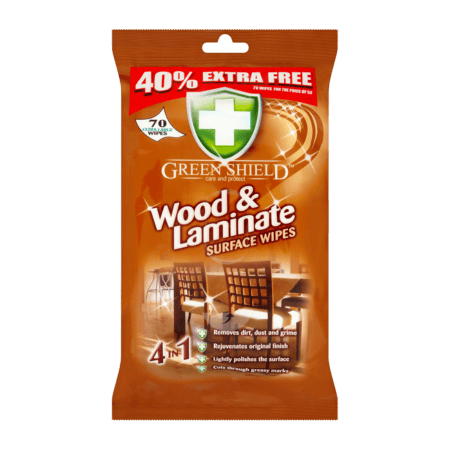 Green Shield Hout & Laminaat Schoonmaakdoekjes - 70 stuks