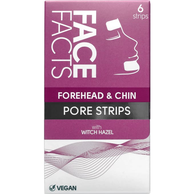 Face Facts | Forehead and Chin Pore Strips - 6 pieces - Vegan
