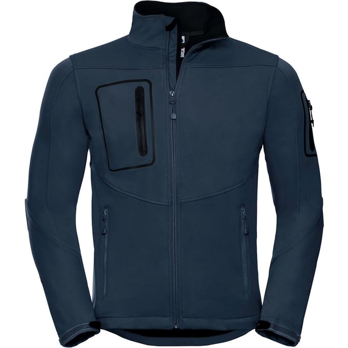 Russell Heren Sport Zachte Shell Jas (Franse marine)