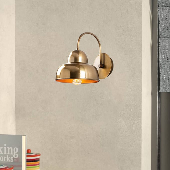 Asir - Wandlamp - Goud - 24 x 20 x 27 cm
