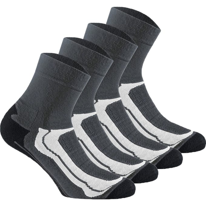 Rohner Socken Sokken Basic Quarter Sport Verpakking van 4