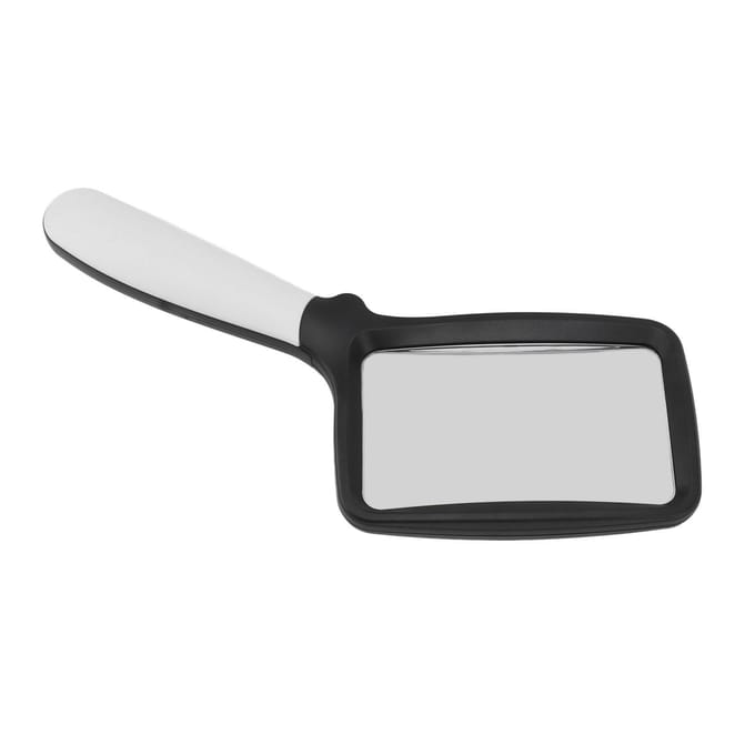 Loupe de poche pliable avec lumière 5 LED 3X Grande loupe de lecture rectangulaire avec