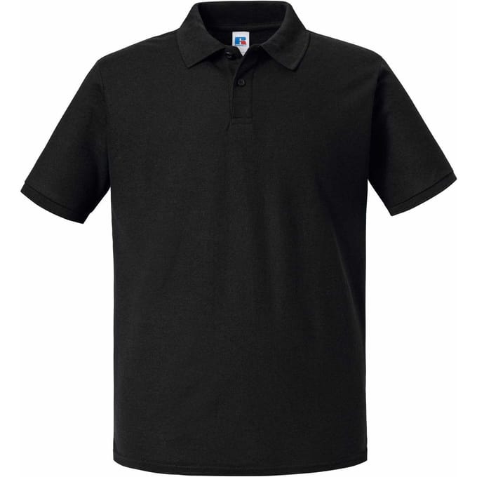 Russell Heren Authentic Eco Poloshirt (Zwart)