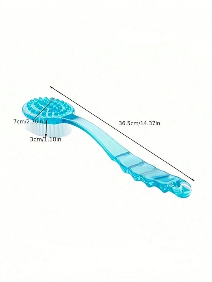 1 pièce Brosse exfoliante à manche extra long, Pour le gommage du dos (14,37 pouces), Brosse Exfoliante pour la Douche, Poils Doux multicolore