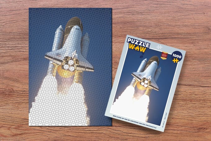 Puzzel Een close-up van de lancering van een spaceshuttle - Legpuzzel - Puzzel 1000 stukjes volwassenen