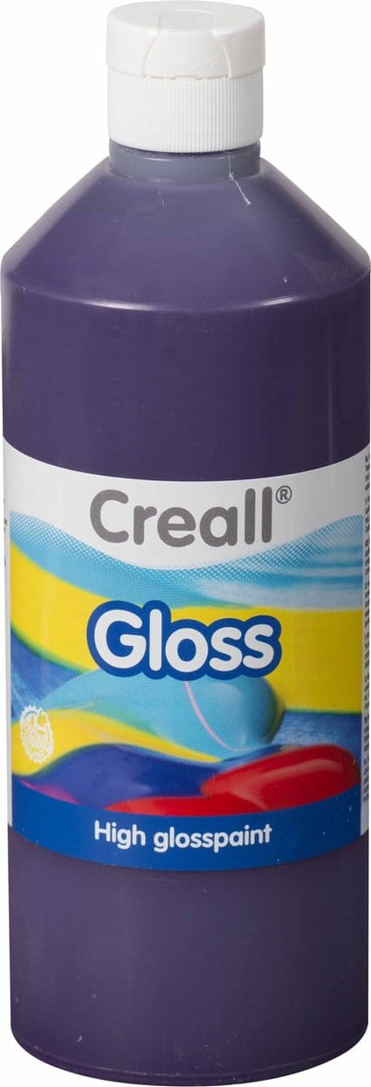 Creall glansverf paars 500ml - kinderverf knutselen creatief.