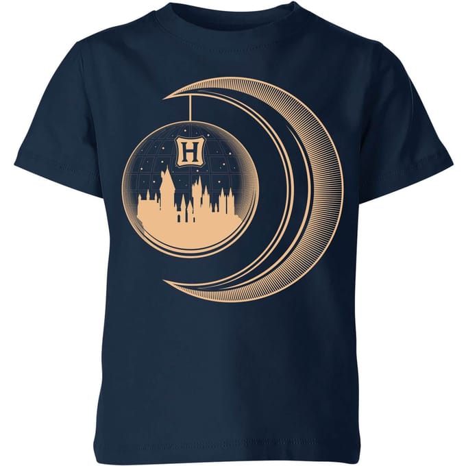 Harry Potter Globe Moon kinder t-shirt - Navy - 98/104 (3-4 jaar)