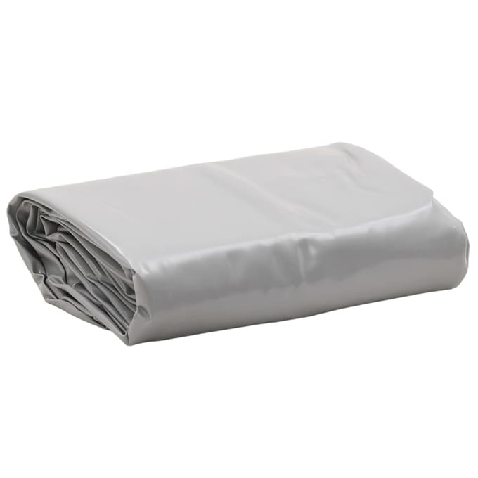vidaXL - Zeil - 650g - / - m² - Grijs - 2,5 - x - 4,5 - m - Canvas - met - PVC-coating