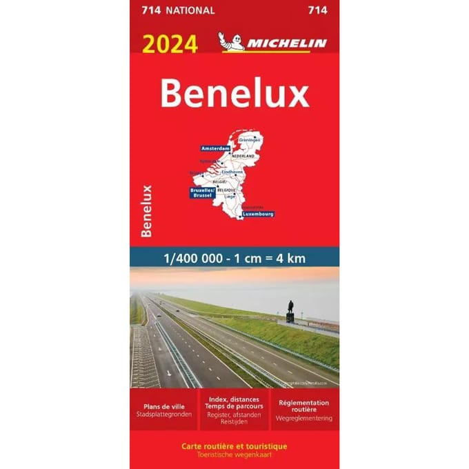 Michelin wegenkaart 714 Benelux 2024