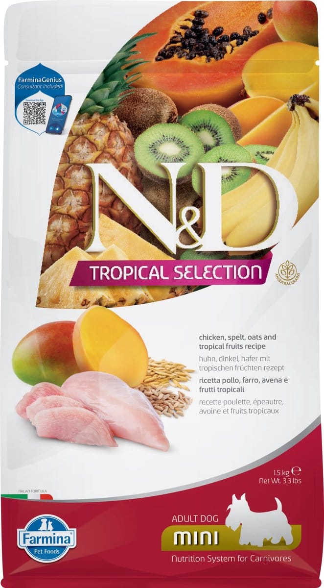 N&D Dog Tropical Selection Chicken Adult Mini 1,5 kg