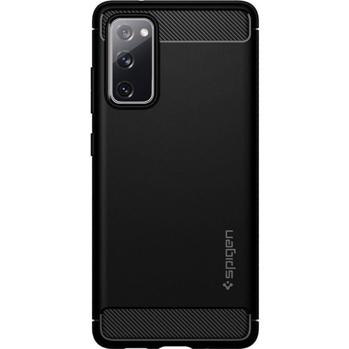 Spigen Rugged Armor Backcover voor de Samsung Galaxy S20 FE - Zwart