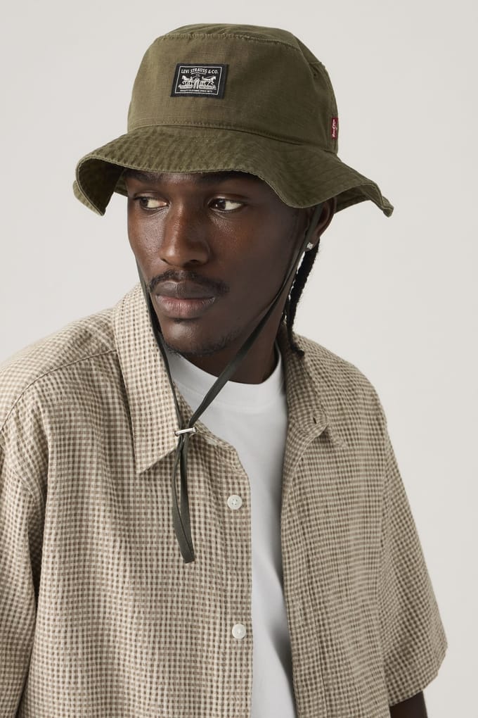Levi's Bay Drawstring Bucket Hat Taglia: M | Cappelli Outlet | Uomo