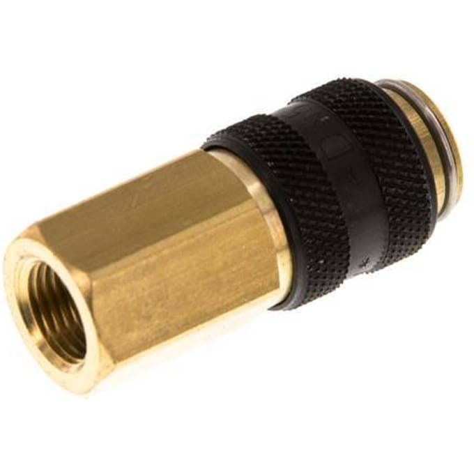 Messing DN 5 Zwart Luchtkoppeling Snelkoppeling G 1/8 inch Binnendraad