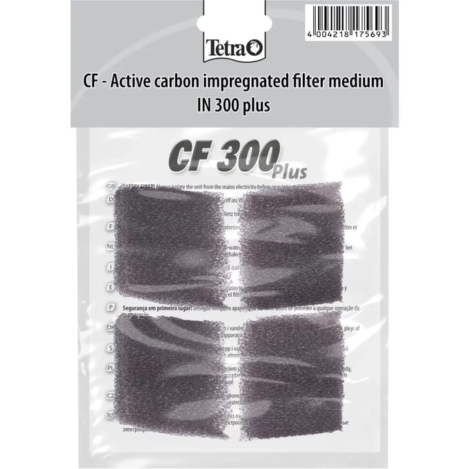 Actieve kool filter spons voor aquarium Tetra CF 300 Plus