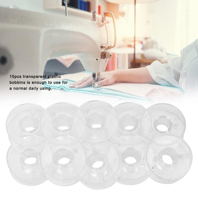 10 Stuks Universele Multifunctionele Plastic Naaimachine Lege Spoelen Naaimachine white