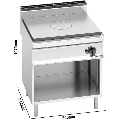 GGM Gastro Gas Glühplattenherd - 10 kW Zilver