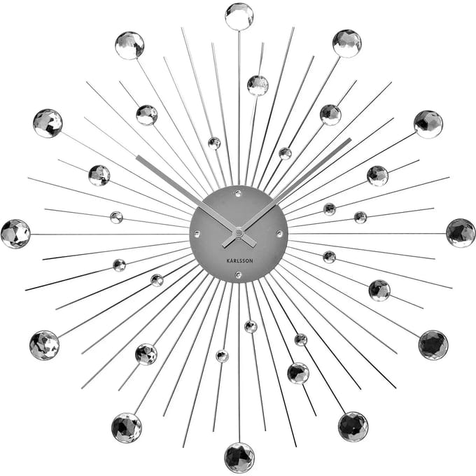 Wandklok Karlsson Sunburst crystal Large
