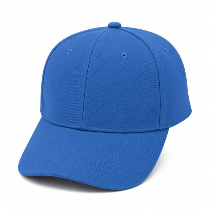 Jumada's 6 Panel Baseball Cap - Verstelbare Pet - Unisex - Katoen - Blauw - 1 stuk
