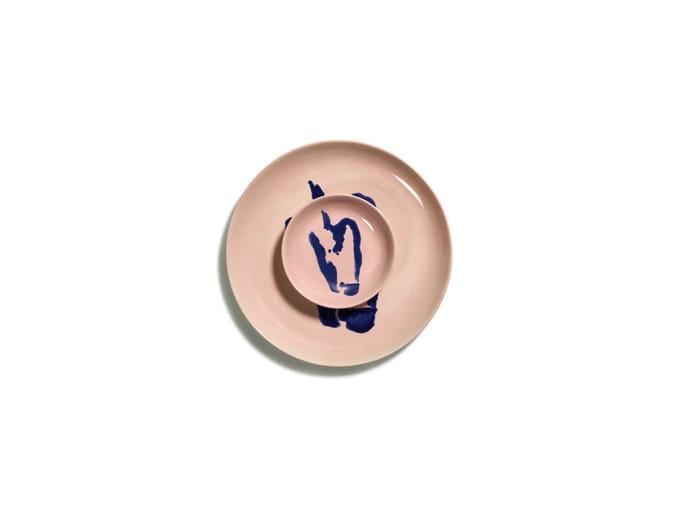 Serax Feast Schaal middel - Set - pink / pfeper blauw