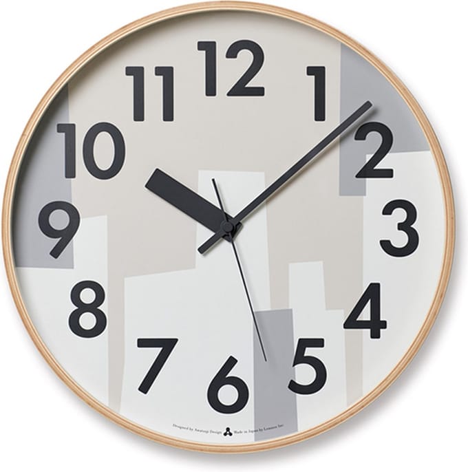 Lemnos Wandklok Kasumi Beige