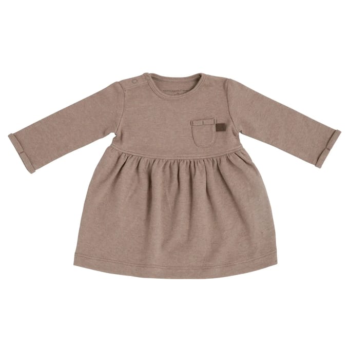 Baby's Only Jersey jurkje Melange - Clay - 50 - 100% ecologisch katoen - GOTS
