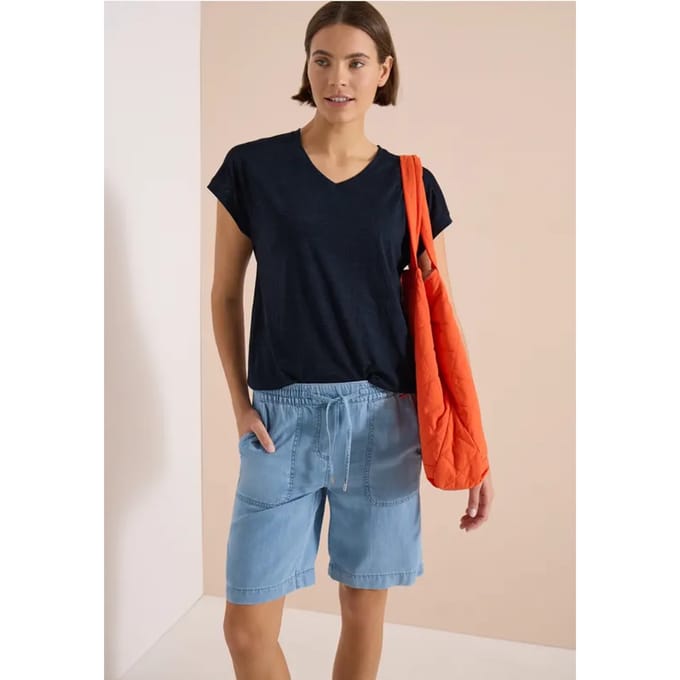 Shirt met ton-sur-ton burn-outpatroon