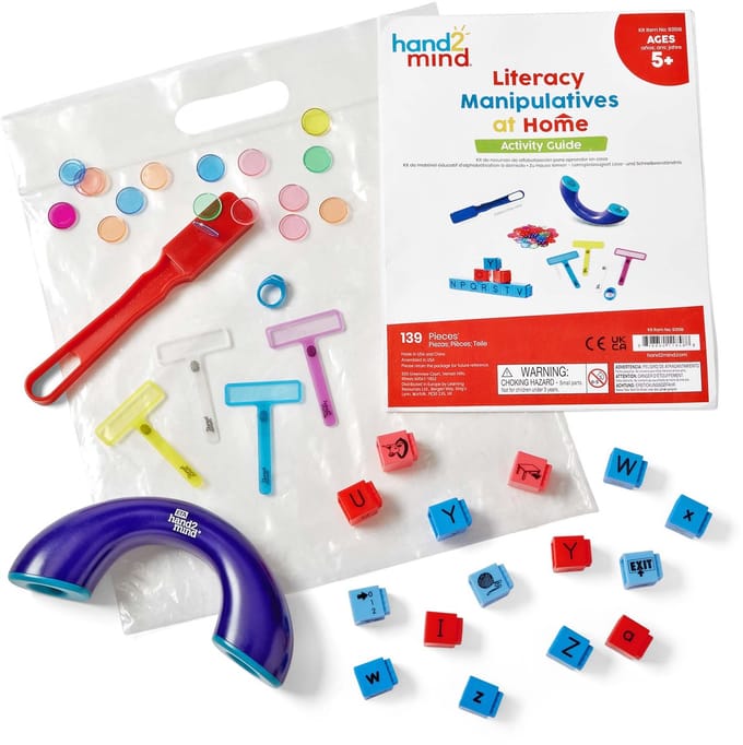 Learning Resources educatief speelgoed - Literacy Manipulatives at Home Kit - taalspel. - 3+
