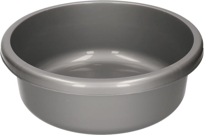 Benson Afwasteiltje - grijs - rond - 9 liter - 36x13 cm - afwasbak - kunststof