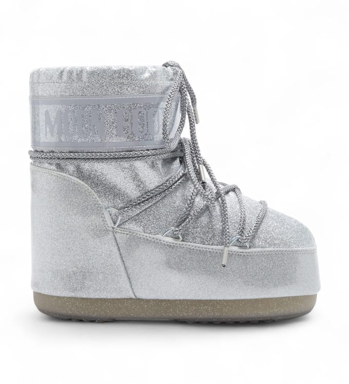 MOON BOOT Icon Low Glitter Boots Dames - Bruin - Maat 39/41