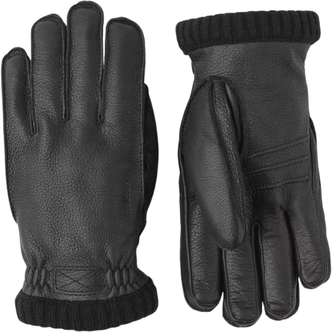 Hestra Deerskin Primaloft Rib Handschoenen Zwart 20210