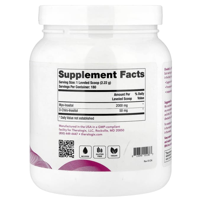Ovasitol®, Inositol Poedersupplement, 400G (14.12Oz)
