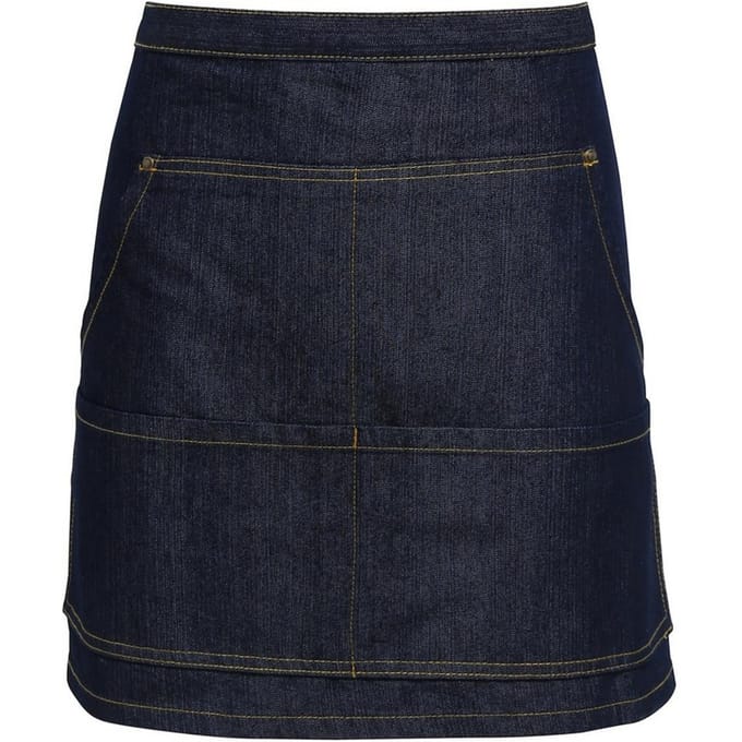 Premier Taille schort voor volwassenen (Indigo Denim)