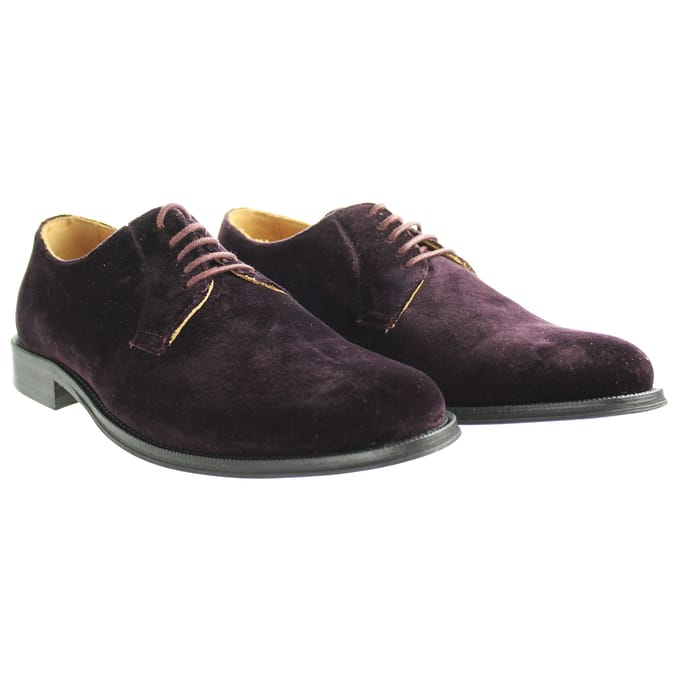 Hackett Derby Heren Donker Paars Schoenen