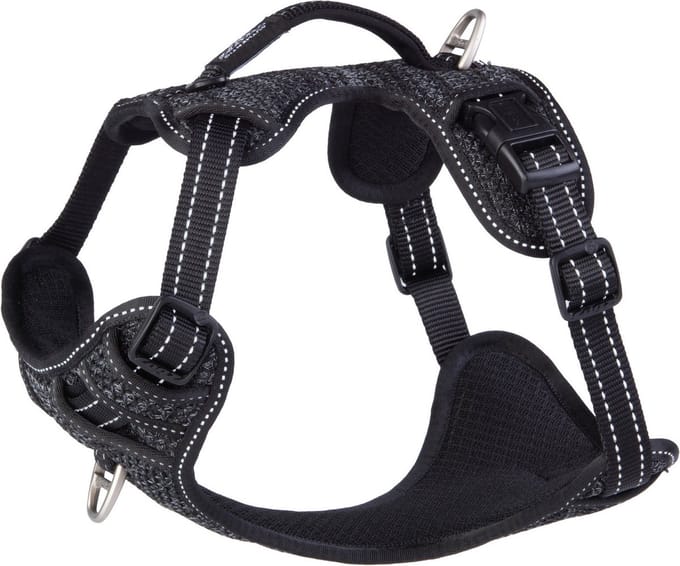 Rogz Explore Tuig Gevoerd Zwart - Hondenharnas - M 45-70 Cm