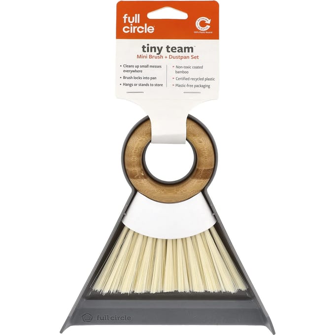 Tiny Tea™, Mini Borstel + Stoffer Set, 1 Stuk brown