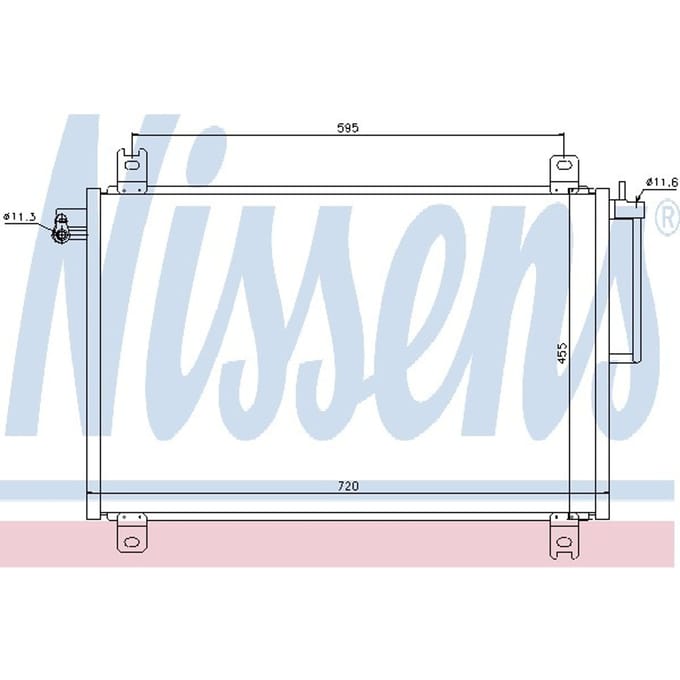 Condensator, airconditioning NISSENS 94913