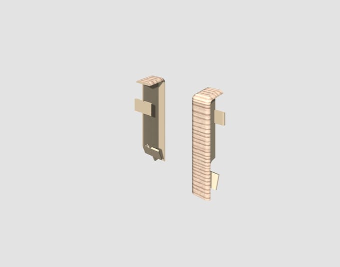 EGGER-verbindingselement voor 6 cm plint KUBUS Essen beige