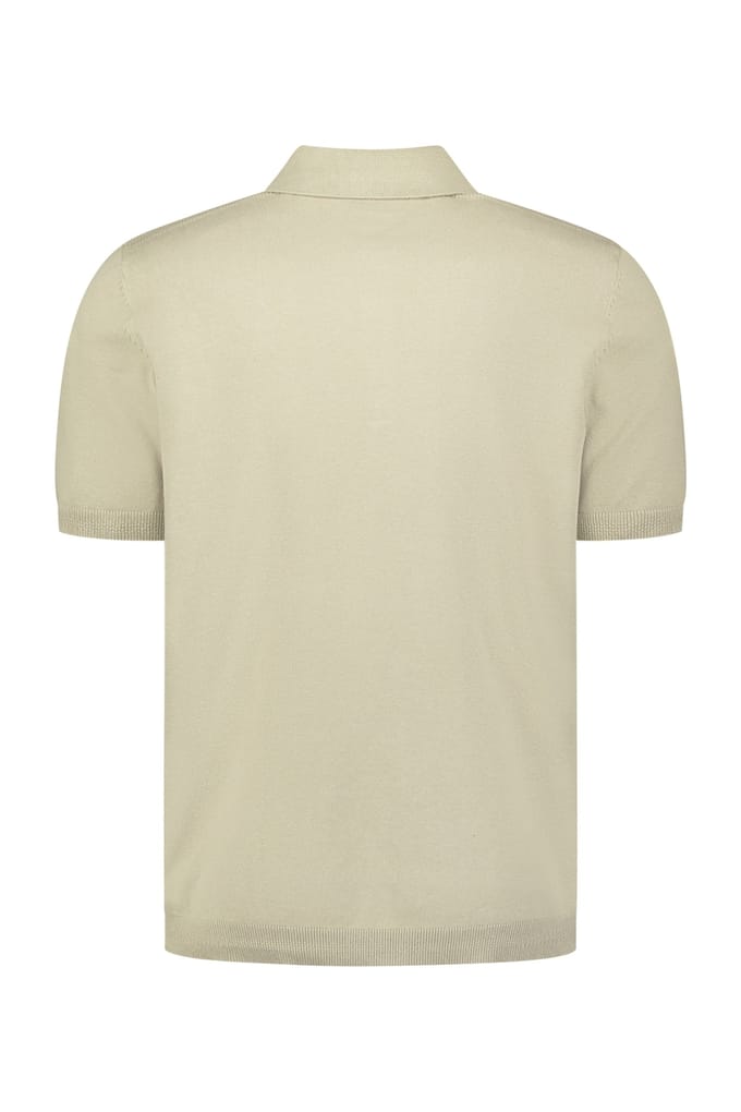 No Excess Pullover Short Sleeve Polo Button Taupe Größe: M | Poloshirts Outlet | Herren | Schwarz