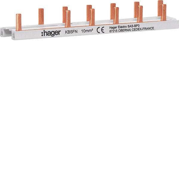 Hager VISION-aansluitrail - KB5FN - E2Z6S