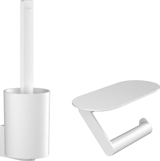 Hansgrohe WallStoris - Toilet accessoireset, mat wit 27969700