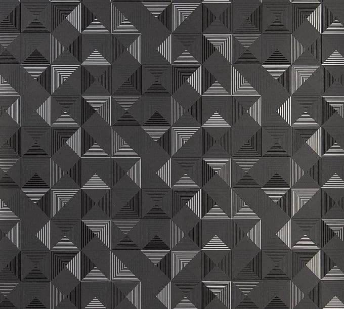 Dutch Wallcoverings Schuimvinyl square - zilver