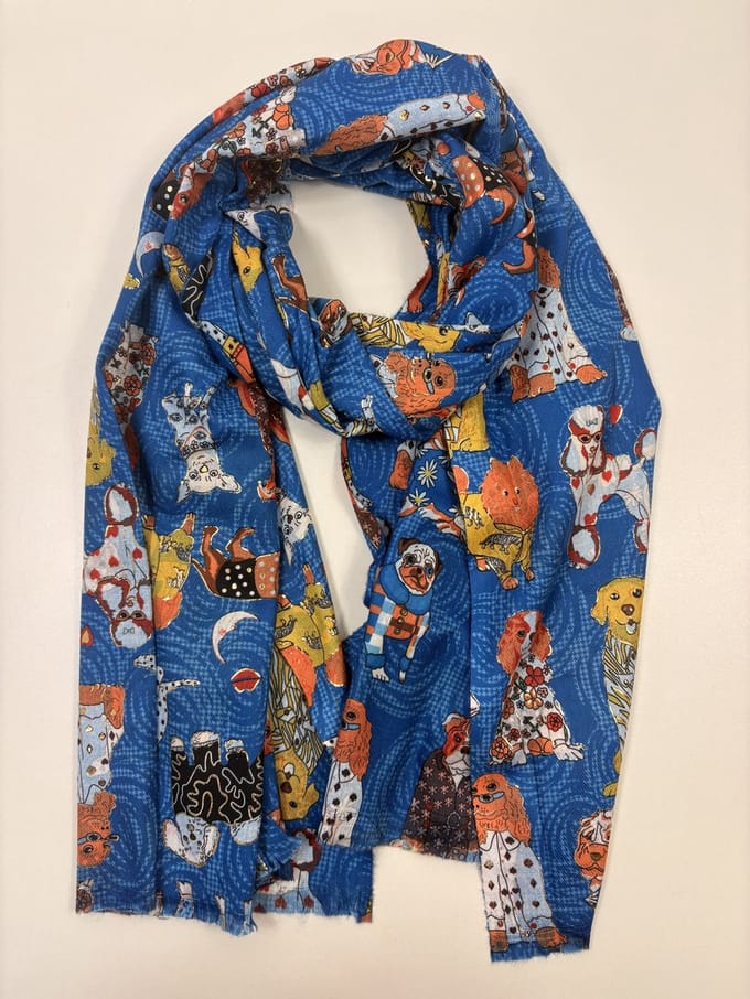 Leuke honden sjaal met glitter 20% katoen / 80% viscose