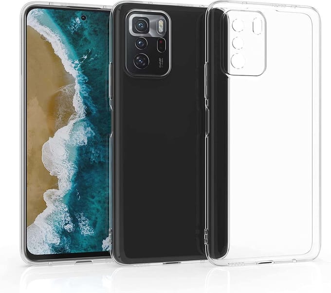 Screenprotector geschikt voor Xiaomi Poco M3 Transparant Hoesje Met Glas Screenprotector - Xiaomi Poco M3 case -Xiaomi Poco M3 backcover - Ntech hoesje