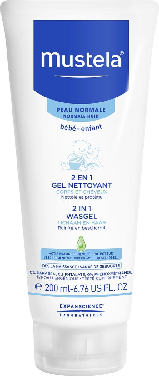 Mustela 2 in 1 Wasgel - 200 ml
