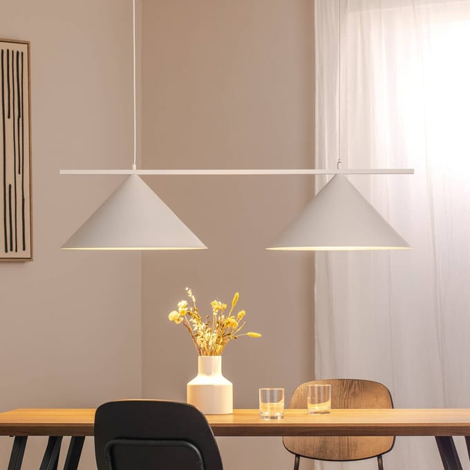 De hoofdstad van Hanglamp Wit 2xGX53 - Stijlvols & Modern